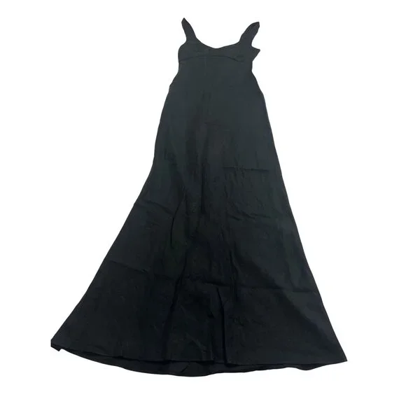 Bec & Bridge Lara Linen Maxi Dress in Black